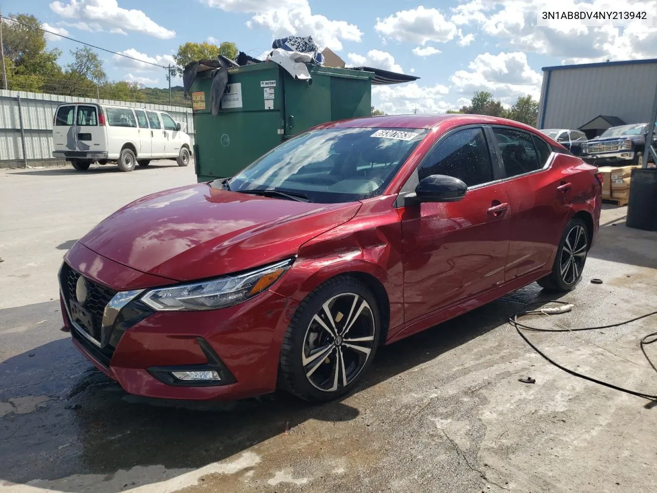 2022 Nissan Sentra Sr VIN: 3N1AB8DV4NY213942 Lot: 69307663