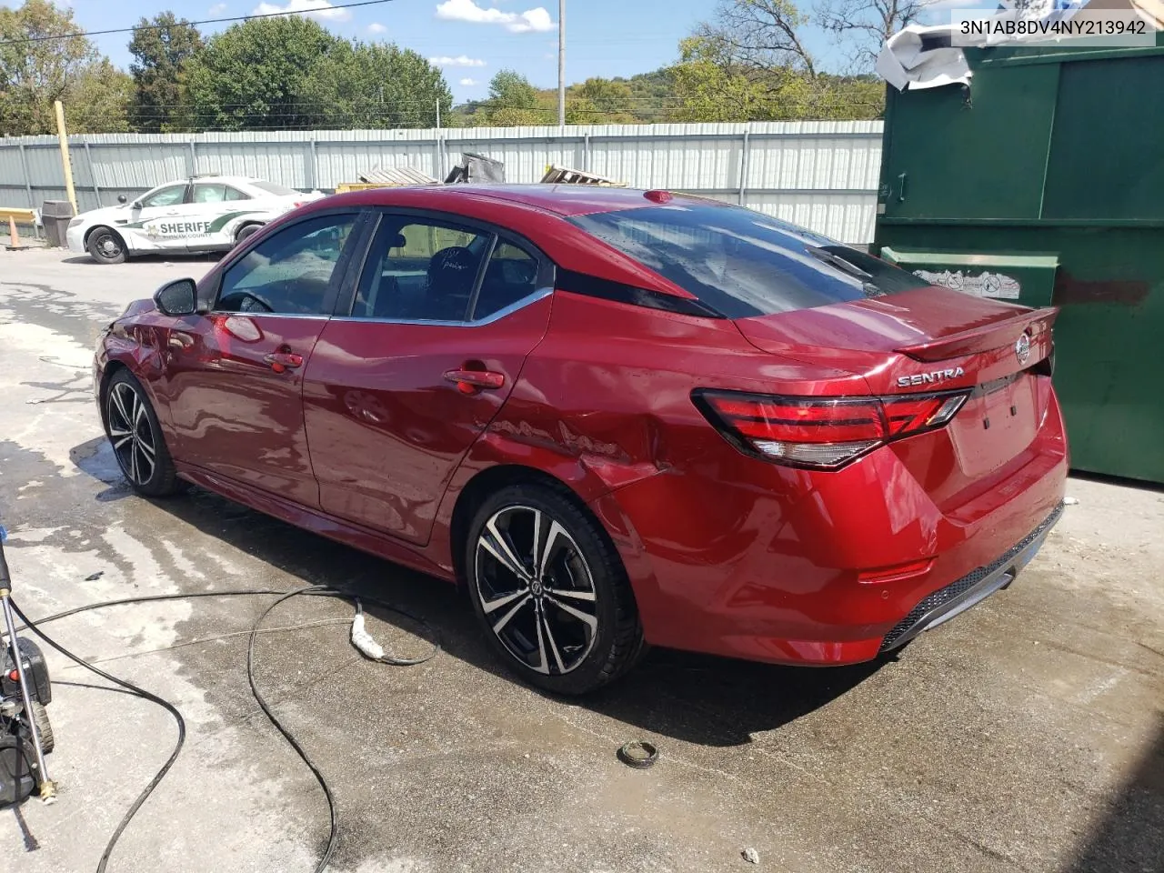 2022 Nissan Sentra Sr VIN: 3N1AB8DV4NY213942 Lot: 69307663