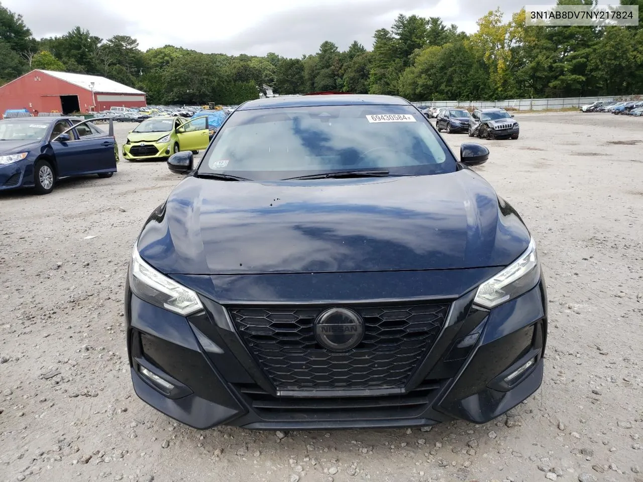 2022 Nissan Sentra Sr VIN: 3N1AB8DV7NY217824 Lot: 69430584