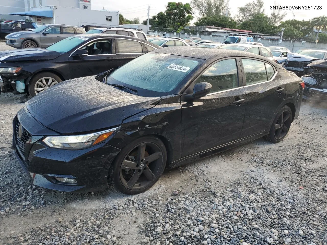 2022 Nissan Sentra Sr VIN: 3N1AB8DV6NY251723 Lot: 69653854