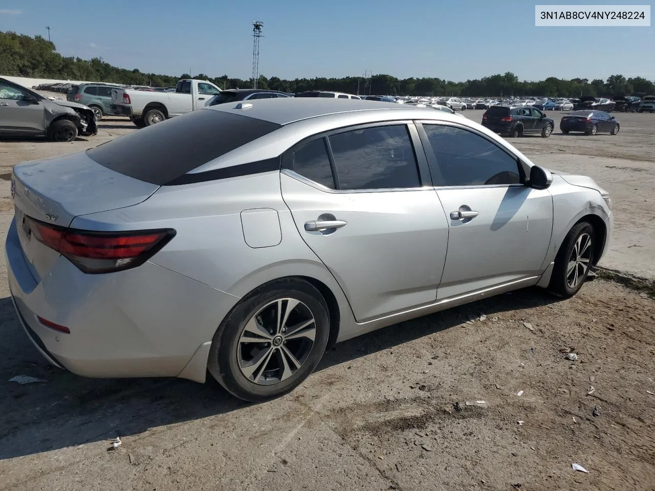 3N1AB8CV4NY248224 2022 Nissan Sentra Sv