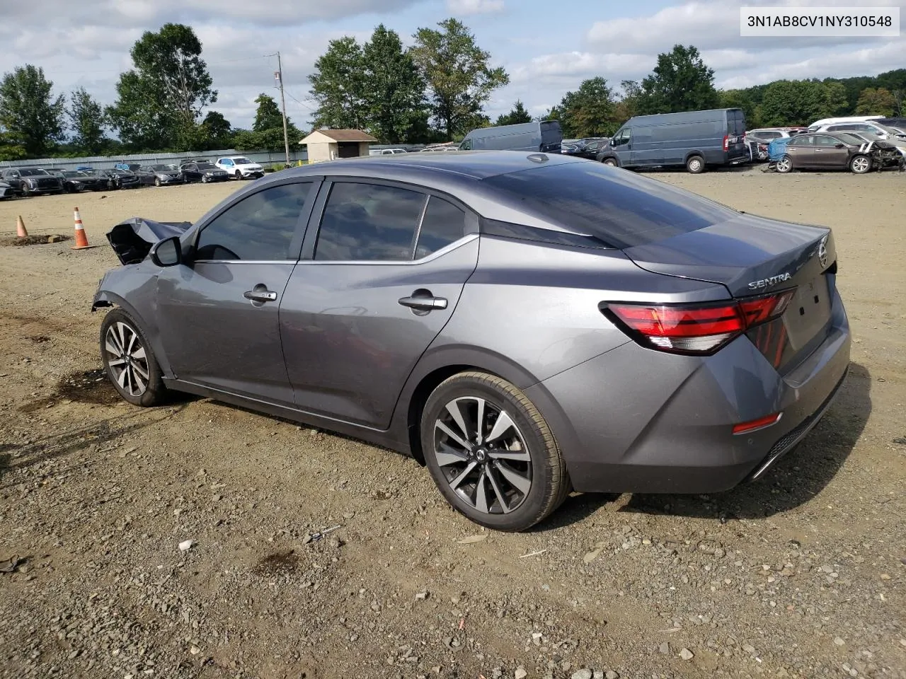 2022 Nissan Sentra Sv VIN: 3N1AB8CV1NY310548 Lot: 69752584