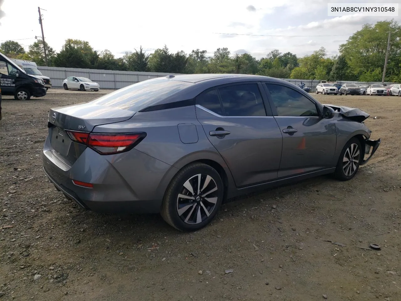 2022 Nissan Sentra Sv VIN: 3N1AB8CV1NY310548 Lot: 69752584