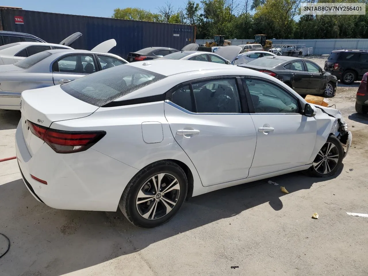 2022 Nissan Sentra Sv VIN: 3N1AB8CV7NY256401 Lot: 70202334