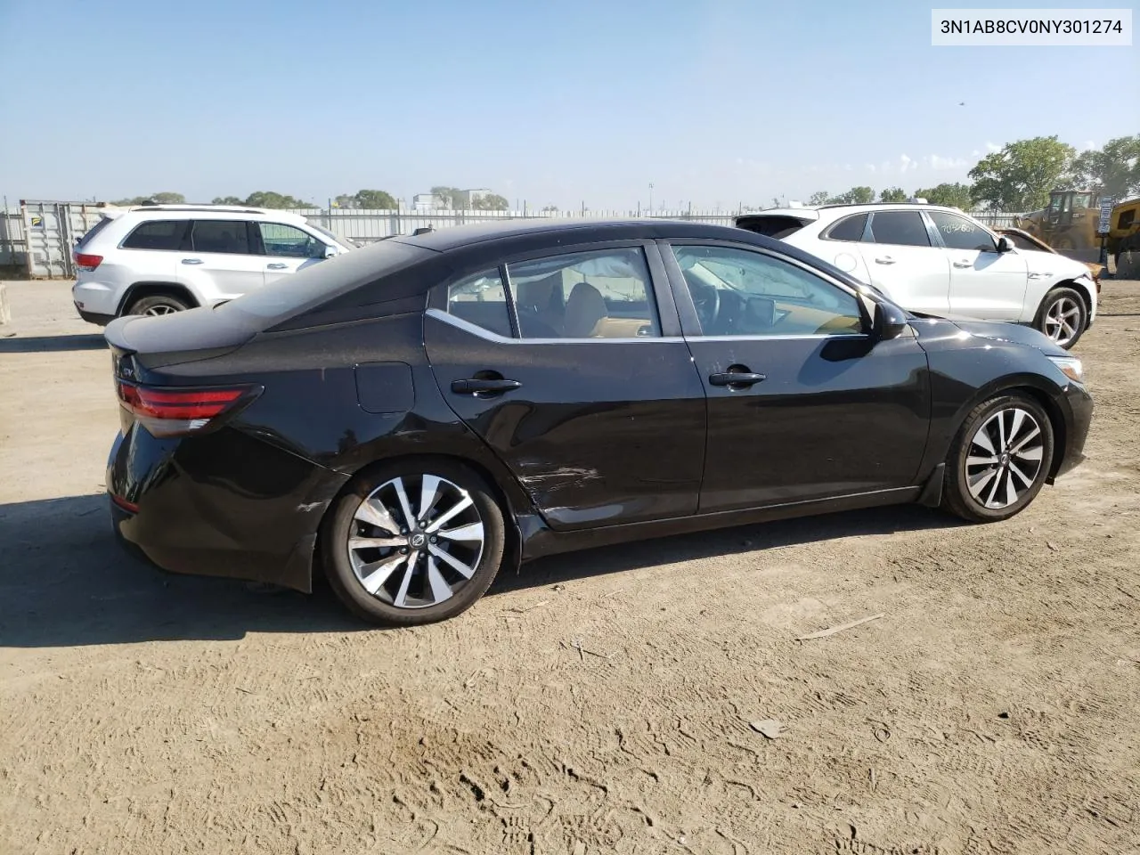 2022 Nissan Sentra Sv VIN: 3N1AB8CV0NY301274 Lot: 70209034