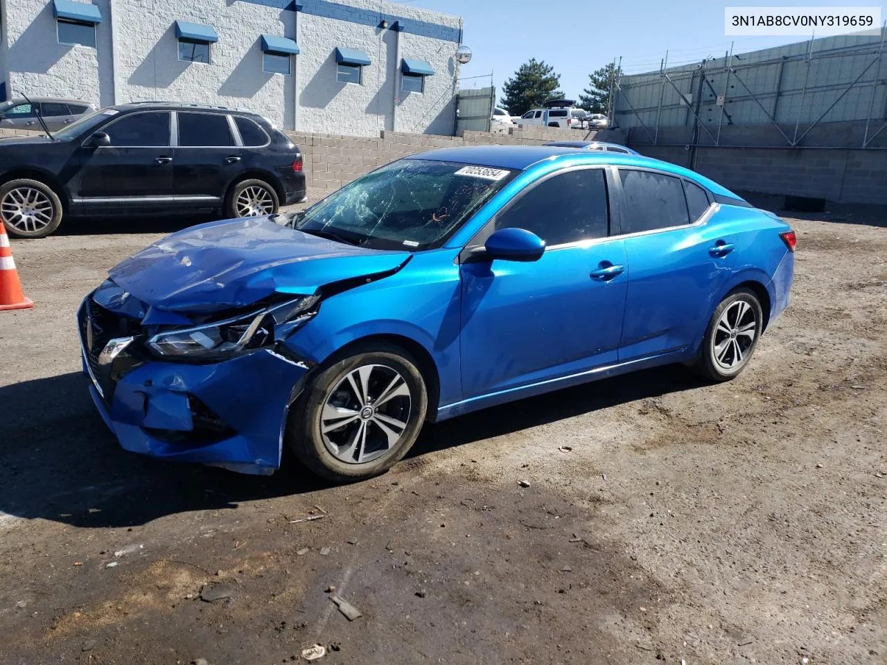 2022 Nissan Sentra Sv VIN: 3N1AB8CV0NY319659 Lot: 70253654