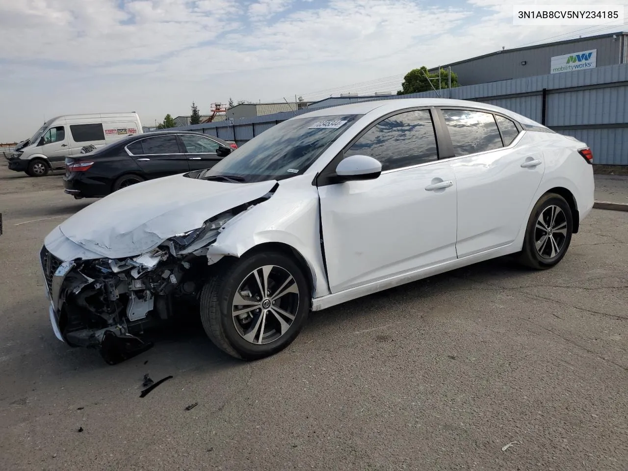 2022 Nissan Sentra Sv VIN: 3N1AB8CV5NY234185 Lot: 70345344