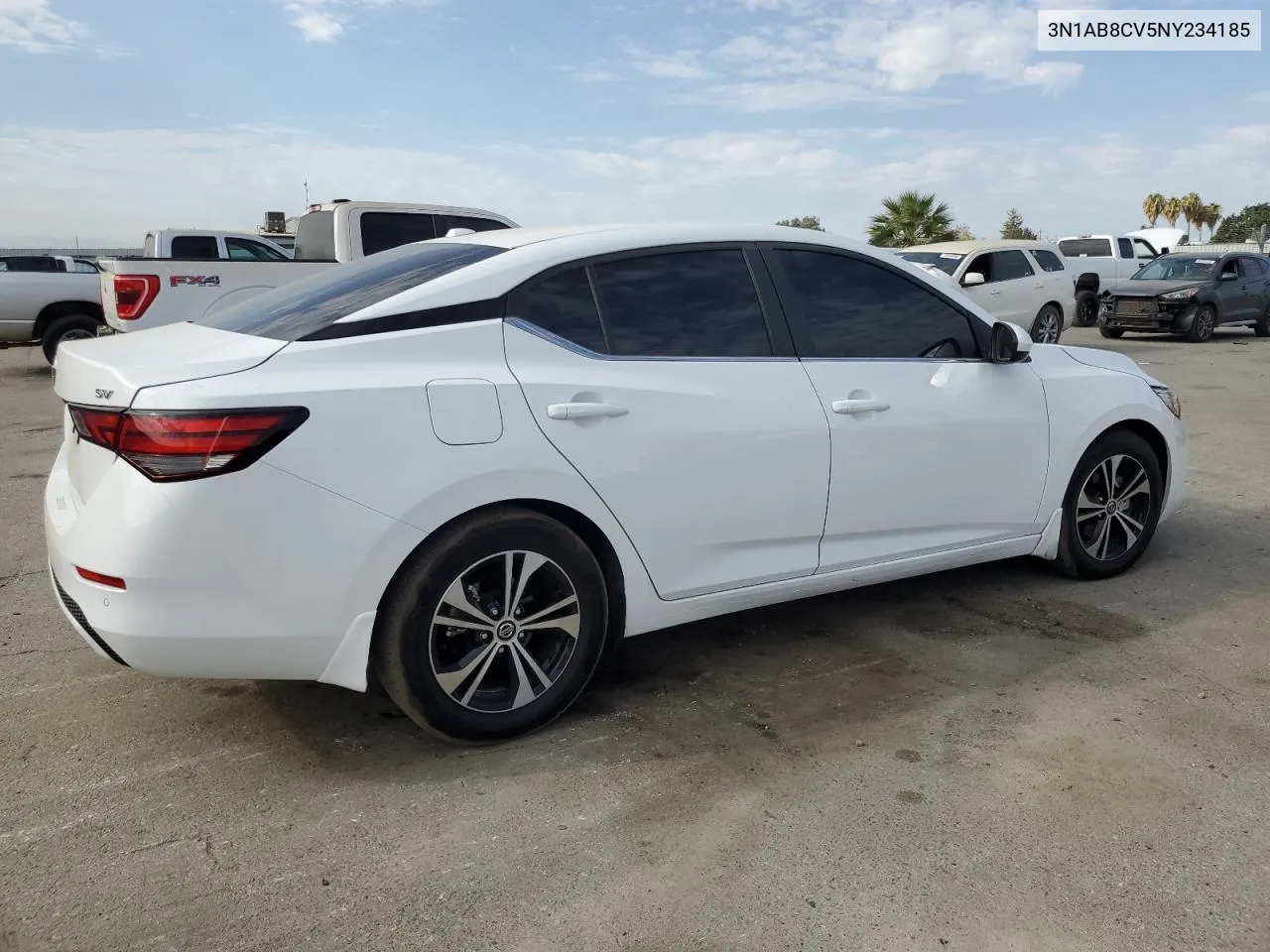 2022 Nissan Sentra Sv VIN: 3N1AB8CV5NY234185 Lot: 70345344