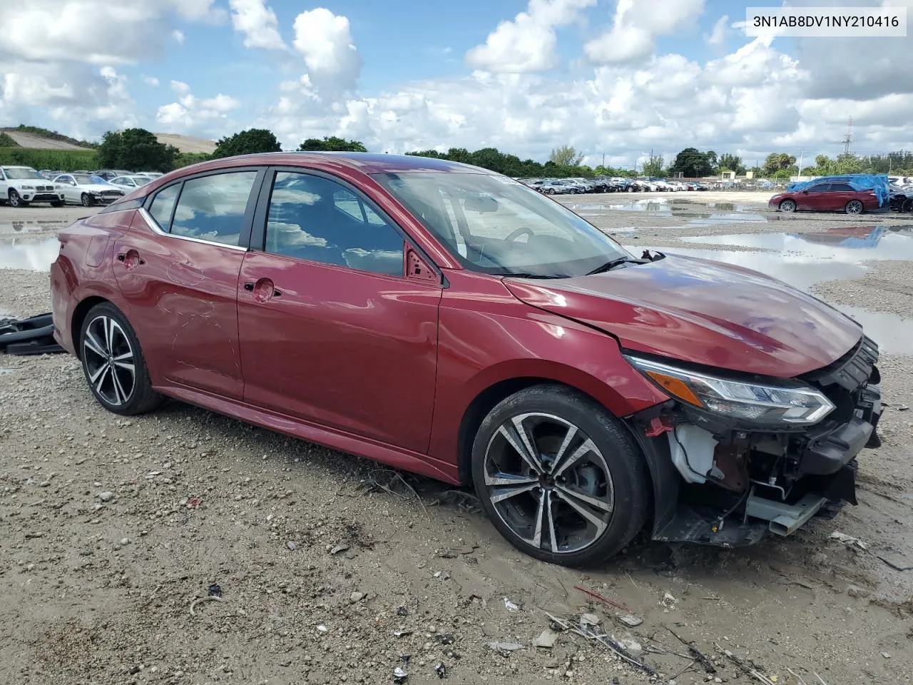 2022 Nissan Sentra Sr VIN: 3N1AB8DV1NY210416 Lot: 70682824