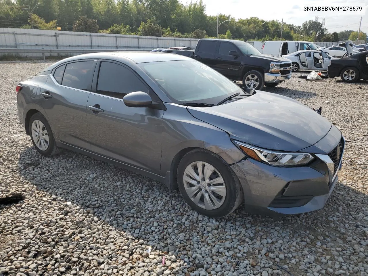 2022 Nissan Sentra S VIN: 3N1AB8BV6NY278679 Lot: 70723944