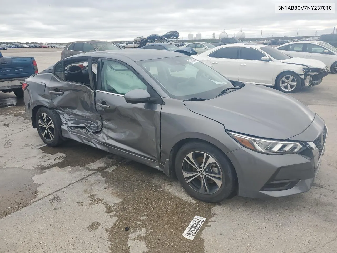 2022 Nissan Sentra Sv VIN: 3N1AB8CV7NY237010 Lot: 70756944