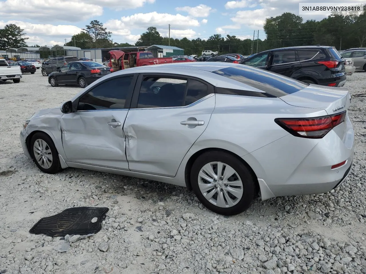 2022 Nissan Sentra S VIN: 3N1AB8BV9NY238418 Lot: 70760084