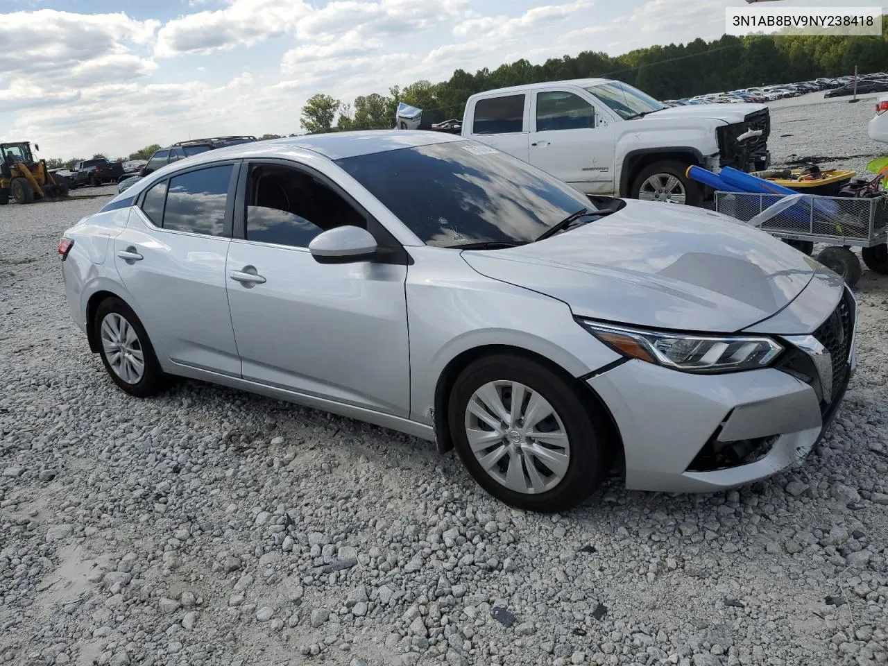 2022 Nissan Sentra S VIN: 3N1AB8BV9NY238418 Lot: 70760084