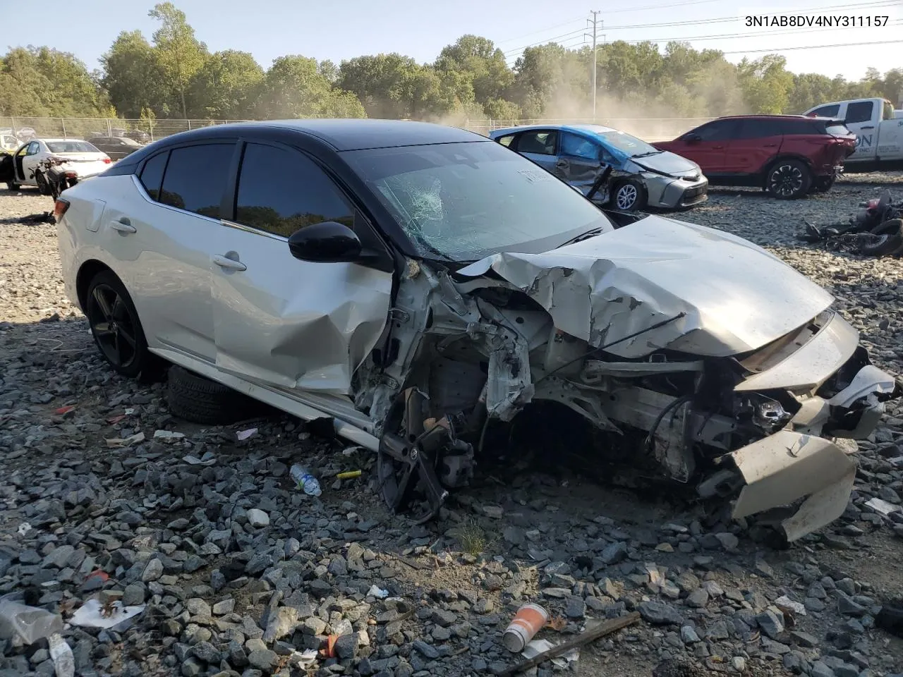 2022 Nissan Sentra Sr VIN: 3N1AB8DV4NY311157 Lot: 70794074