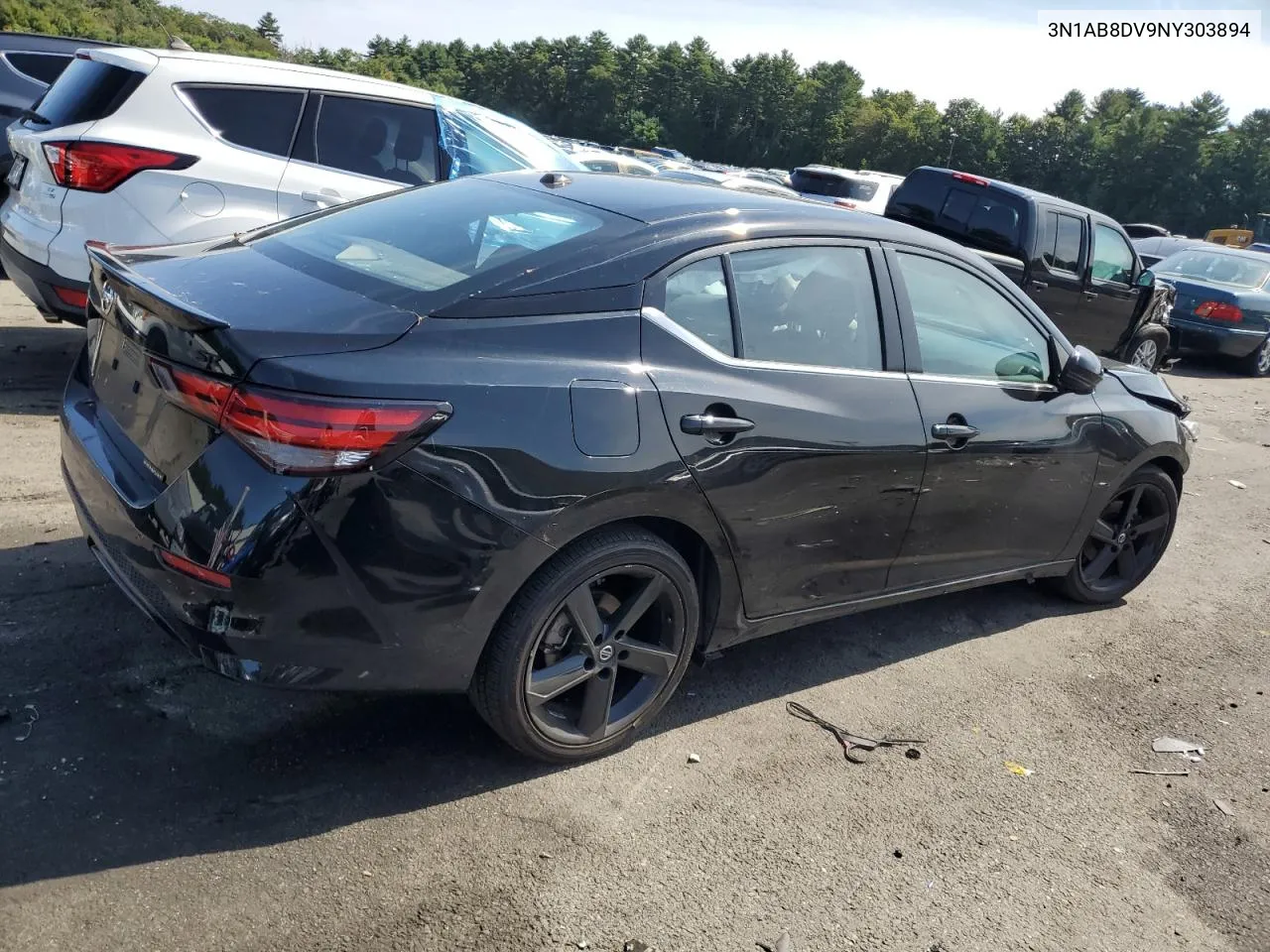 2022 Nissan Sentra Sr VIN: 3N1AB8DV9NY303894 Lot: 70803174