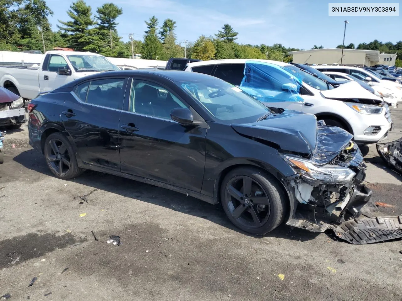 2022 Nissan Sentra Sr VIN: 3N1AB8DV9NY303894 Lot: 70803174