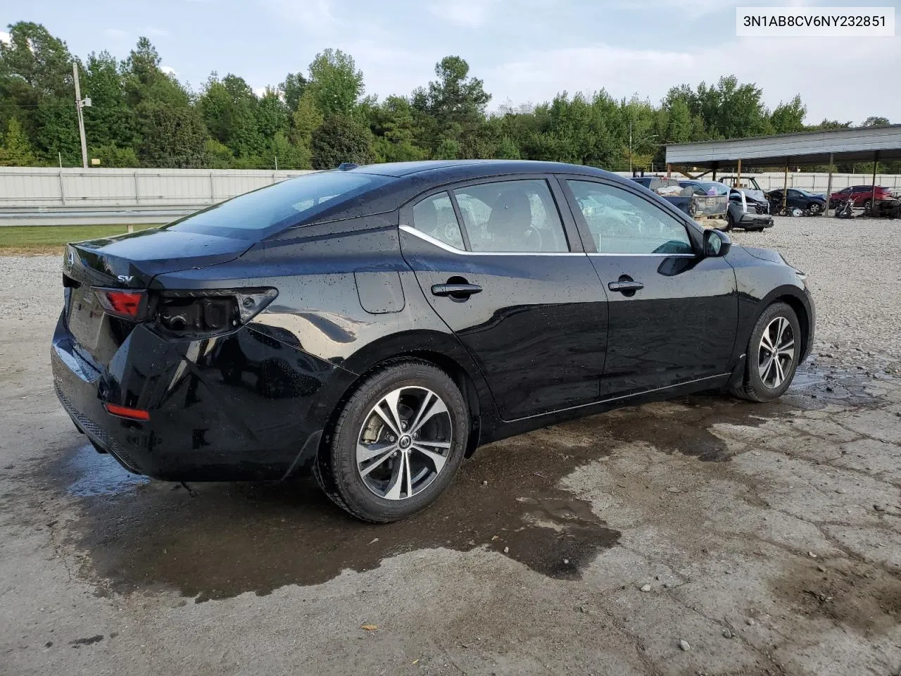 2022 Nissan Sentra Sv VIN: 3N1AB8CV6NY232851 Lot: 70852814