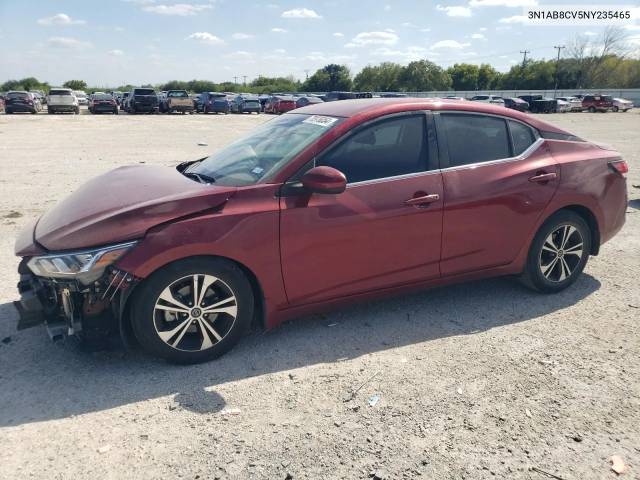 2022 Nissan Sentra Sv VIN: 3N1AB8CV5NY235465 Lot: 70976054