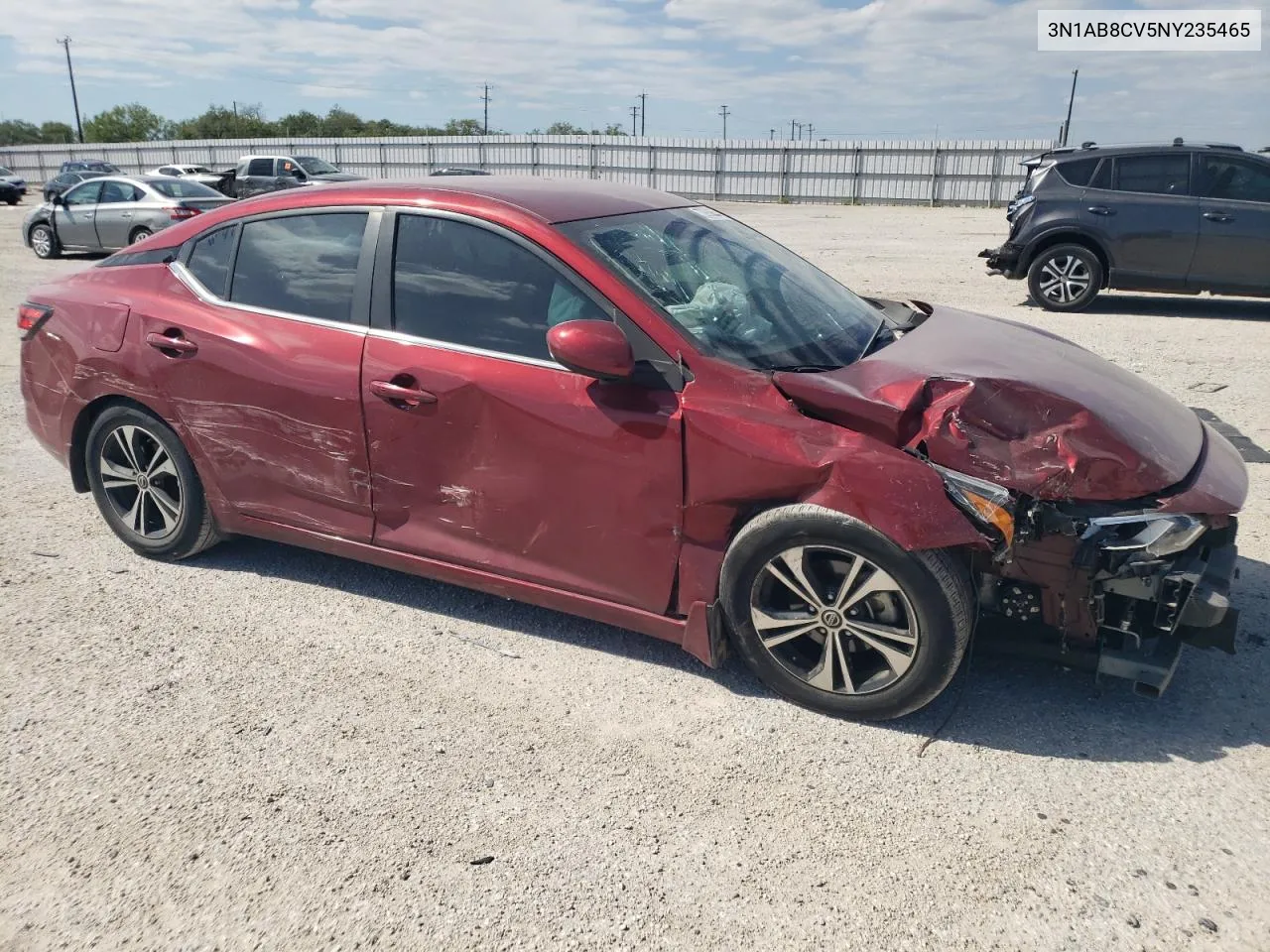 3N1AB8CV5NY235465 2022 Nissan Sentra Sv