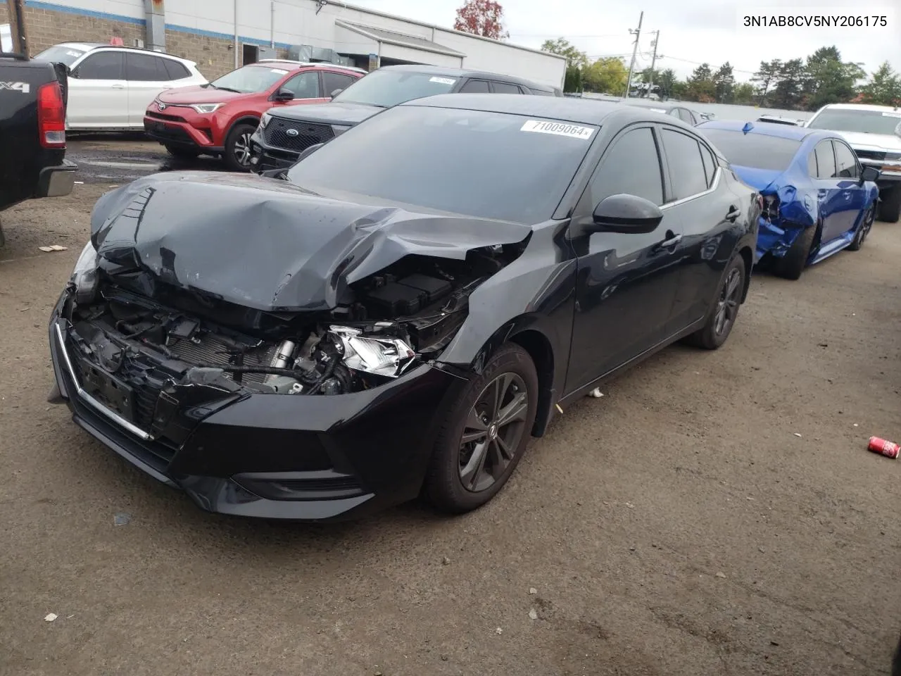 2022 Nissan Sentra Sv VIN: 3N1AB8CV5NY206175 Lot: 71009064