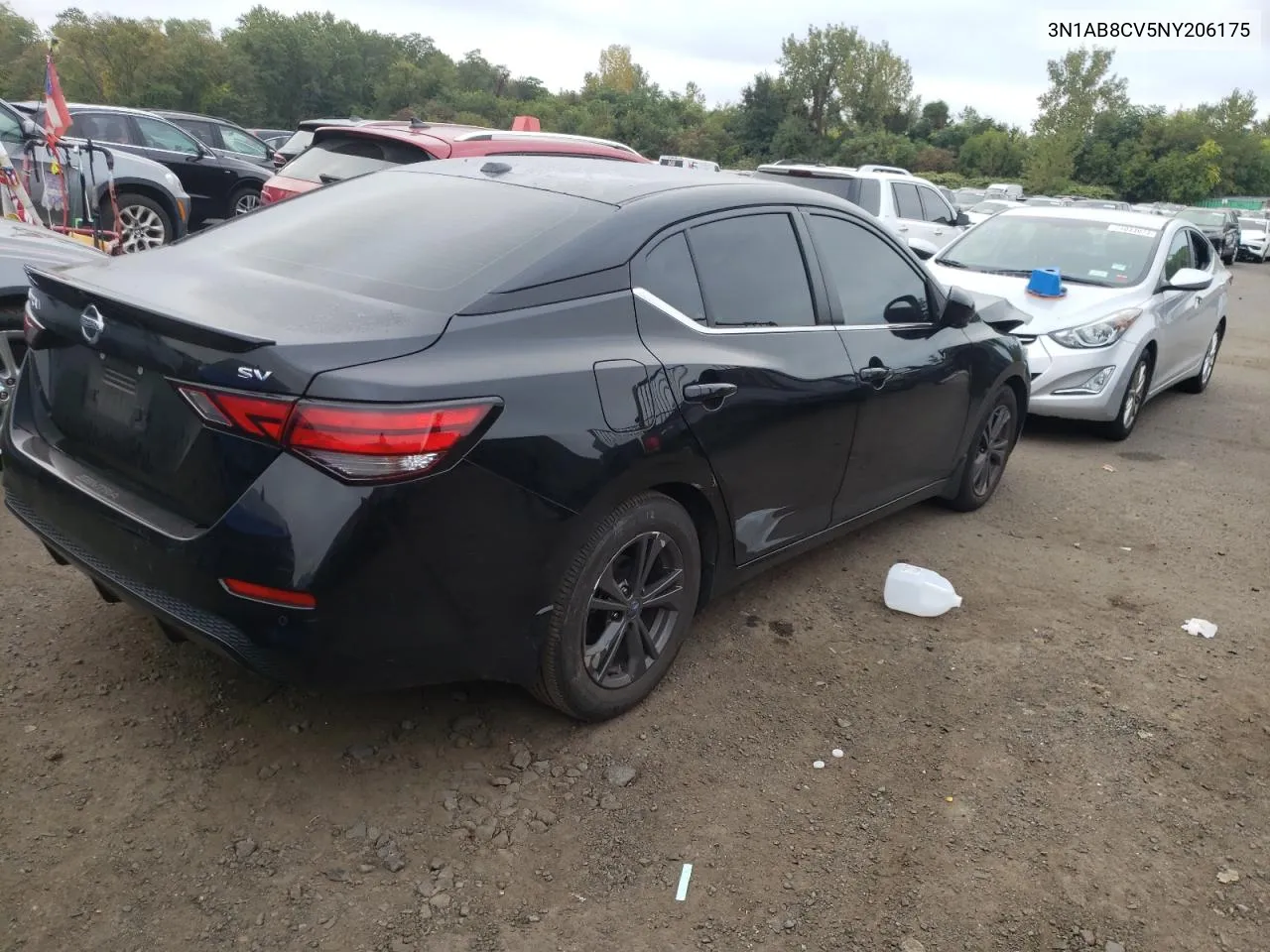 2022 Nissan Sentra Sv VIN: 3N1AB8CV5NY206175 Lot: 71009064