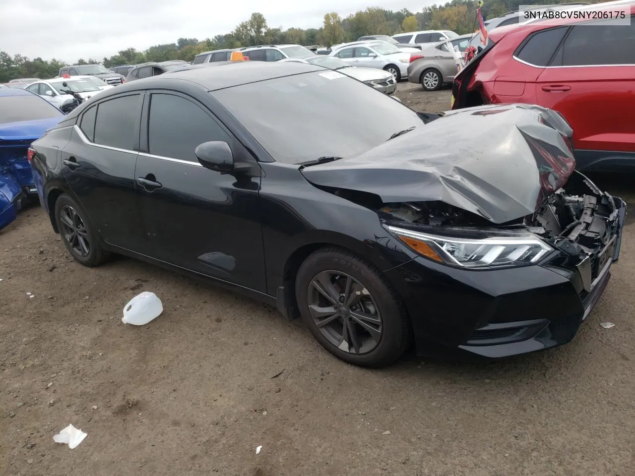 2022 Nissan Sentra Sv VIN: 3N1AB8CV5NY206175 Lot: 71009064