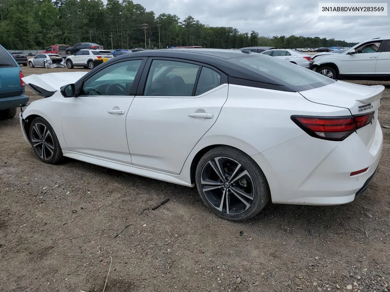 2022 Nissan Sentra Sr VIN: 3N1AB8DV6NY283569 Lot: 71024744