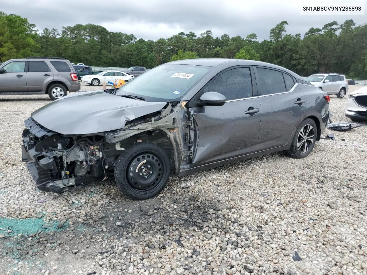 2022 Nissan Sentra Sv VIN: 3N1AB8CV9NY236893 Lot: 71032824