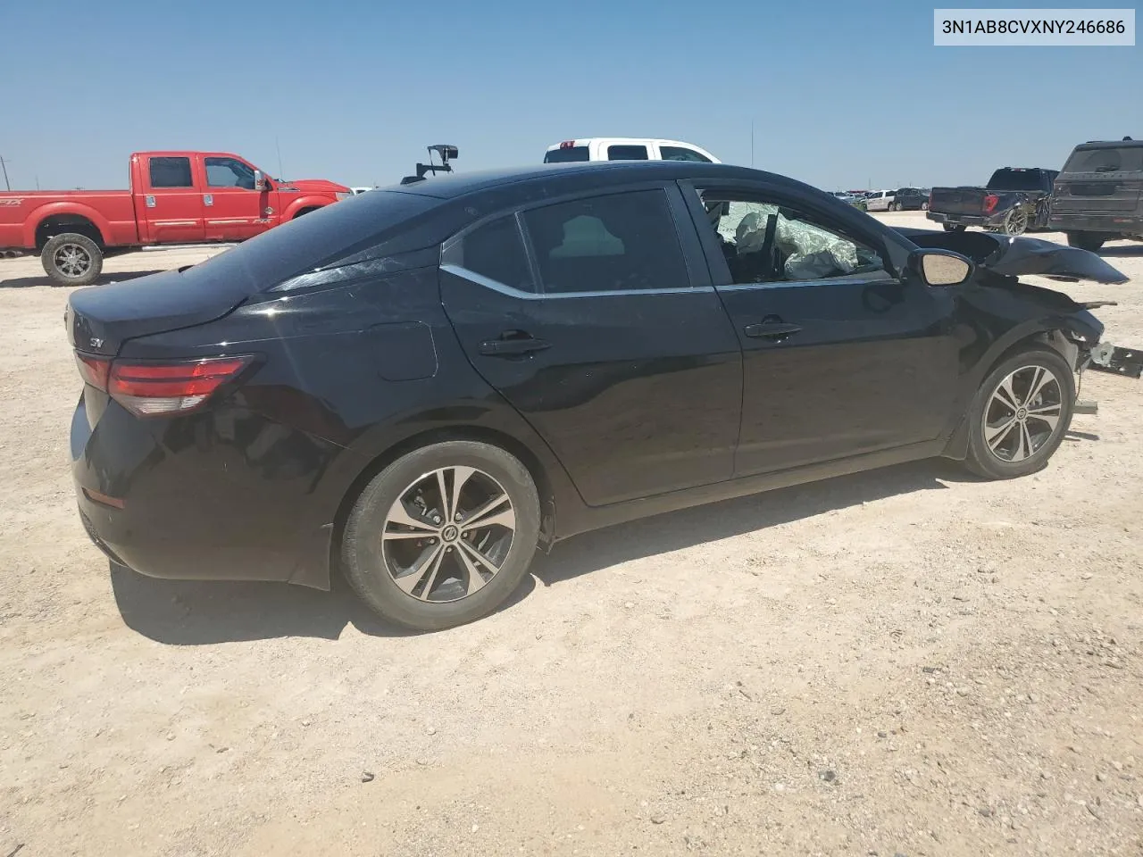 2022 Nissan Sentra Sv VIN: 3N1AB8CVXNY246686 Lot: 71094004