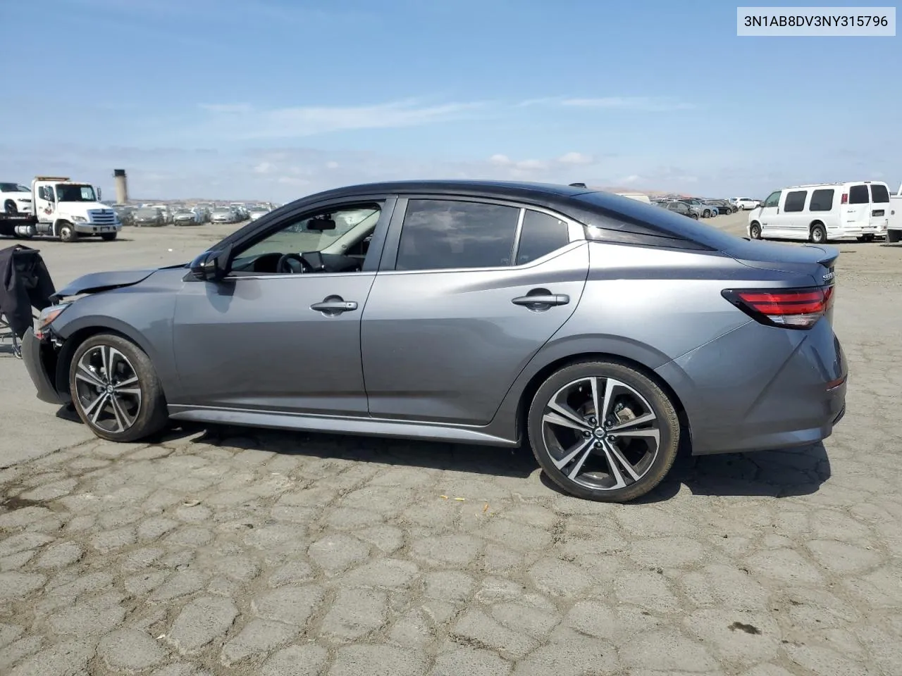 2022 Nissan Sentra Sr VIN: 3N1AB8DV3NY315796 Lot: 71122874