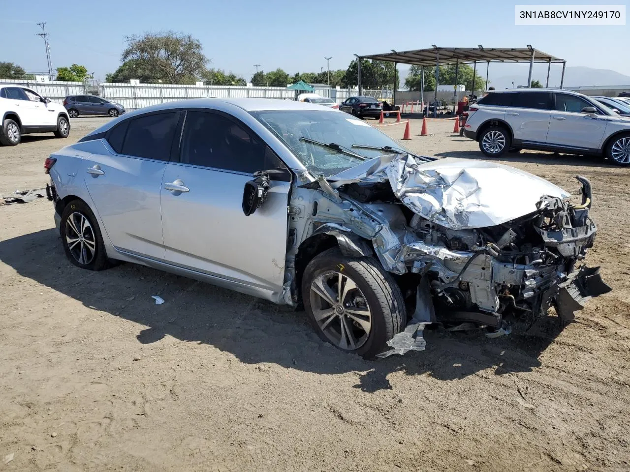 3N1AB8CV1NY249170 2022 Nissan Sentra Sv