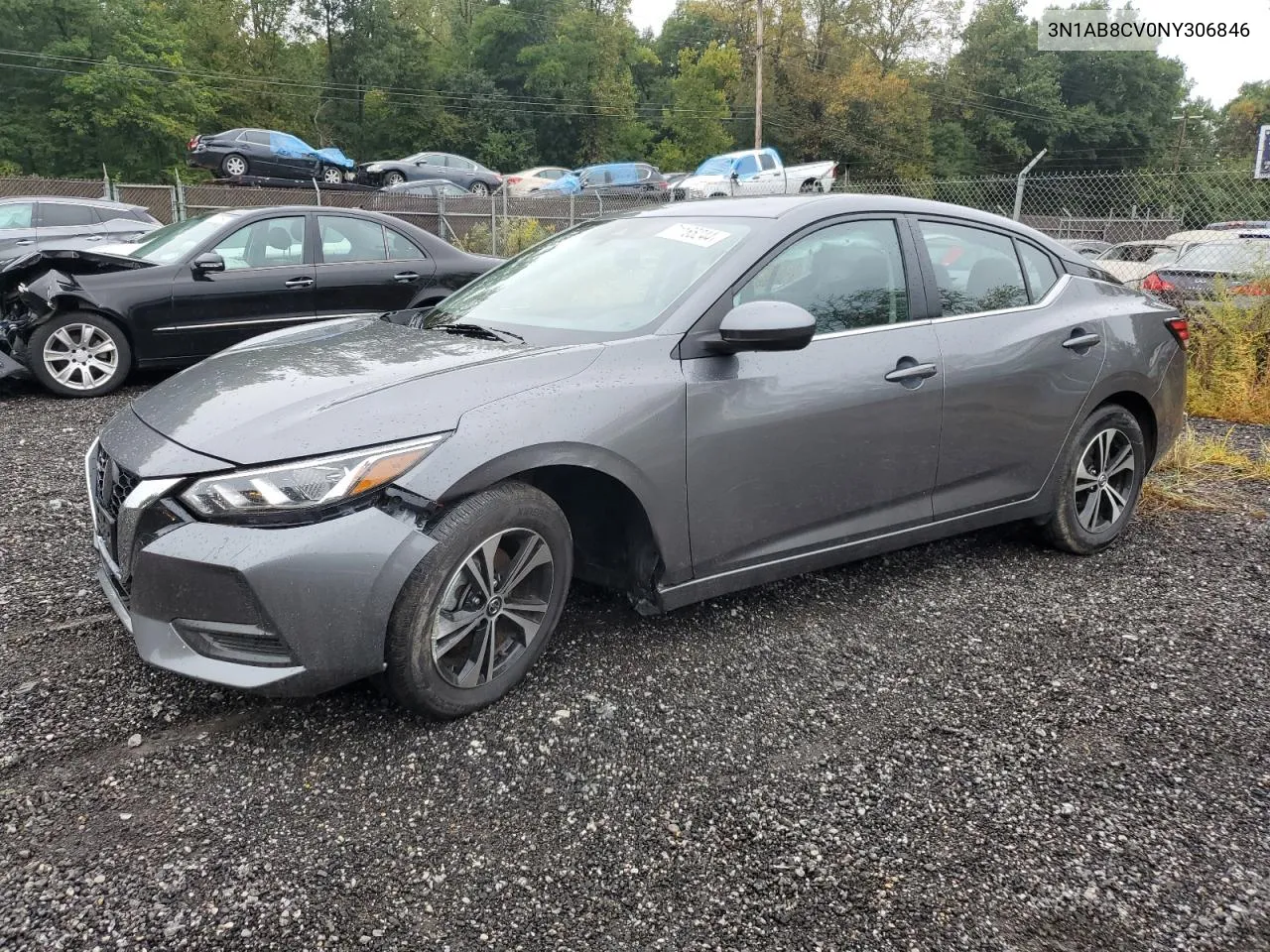 2022 Nissan Sentra Sv VIN: 3N1AB8CV0NY306846 Lot: 71165244