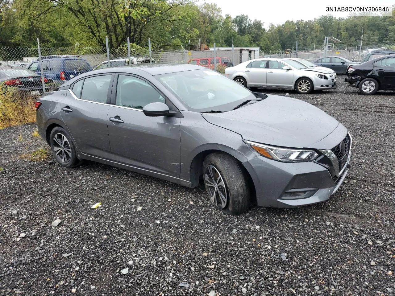 2022 Nissan Sentra Sv VIN: 3N1AB8CV0NY306846 Lot: 71165244