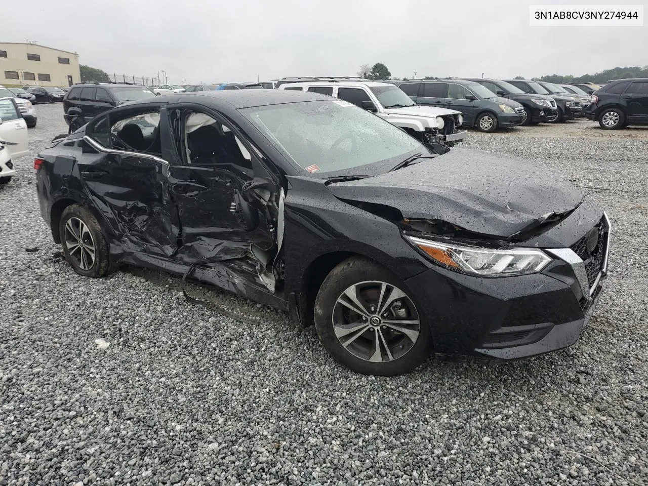 3N1AB8CV3NY274944 2022 Nissan Sentra Sv