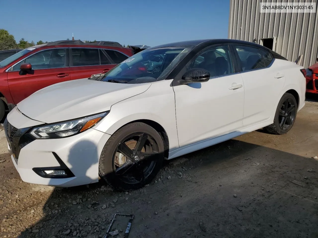 3N1AB8DV1NY303145 2022 Nissan Sentra Sr