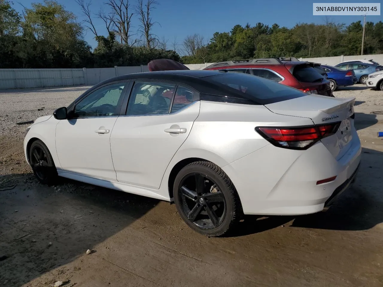 2022 Nissan Sentra Sr VIN: 3N1AB8DV1NY303145 Lot: 71426224