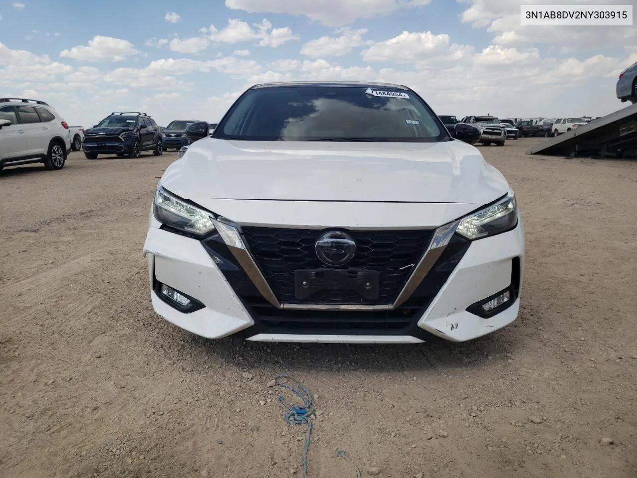 2022 Nissan Sentra Sr VIN: 3N1AB8DV2NY303915 Lot: 71484954