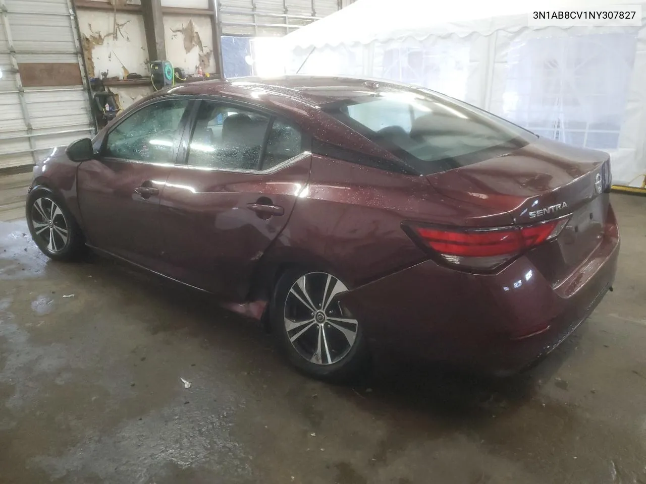 3N1AB8CV1NY307827 2022 Nissan Sentra Sv