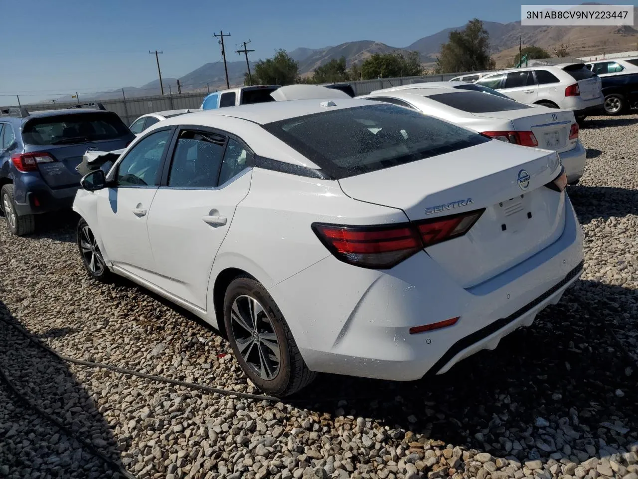 2022 Nissan Sentra Sv VIN: 3N1AB8CV9NY223447 Lot: 71558264