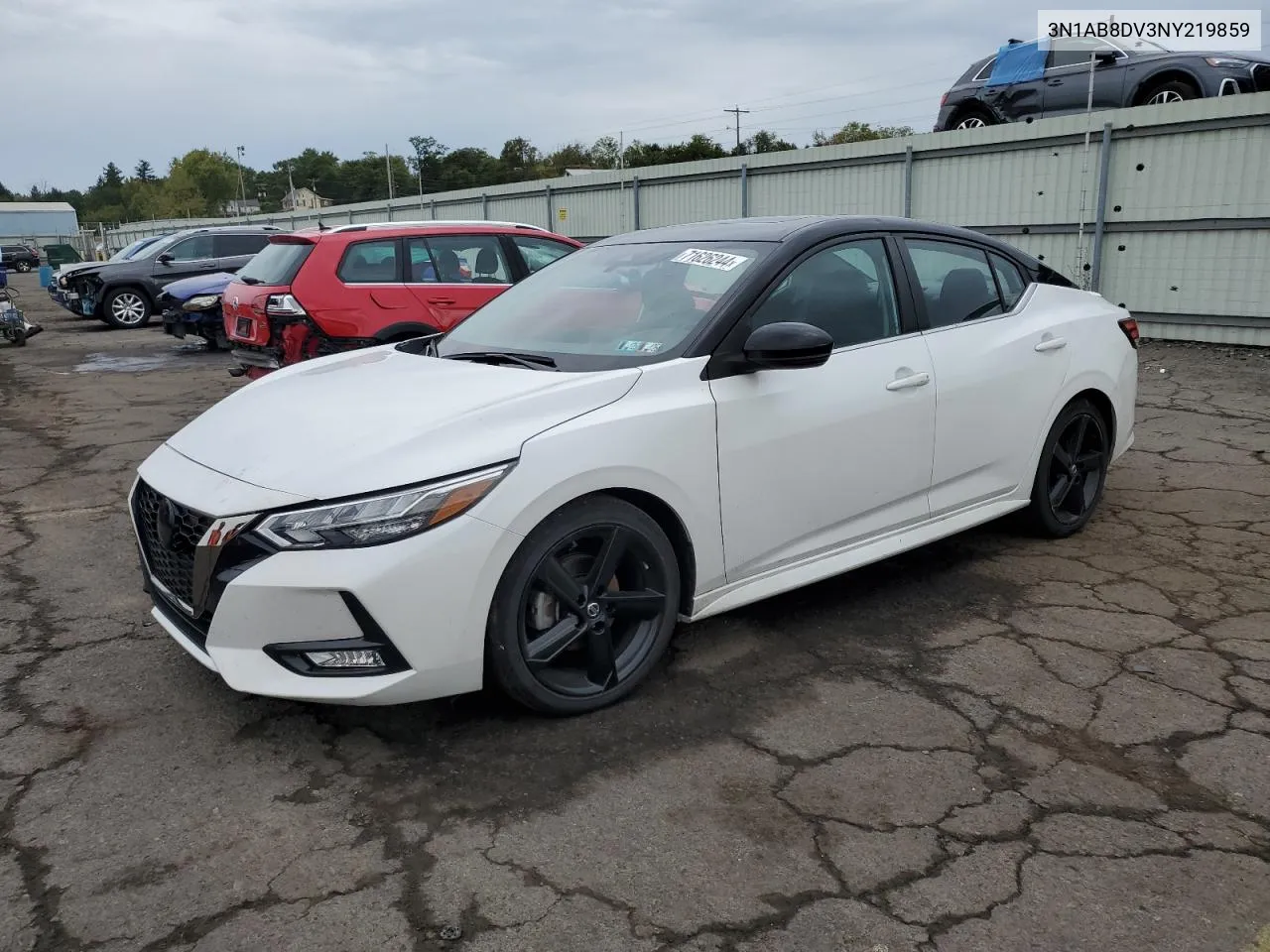 2022 Nissan Sentra Sr VIN: 3N1AB8DV3NY219859 Lot: 71626244