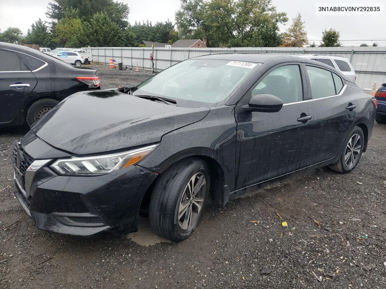 3N1AB8CV0NY292835 2022 Nissan Sentra Sv