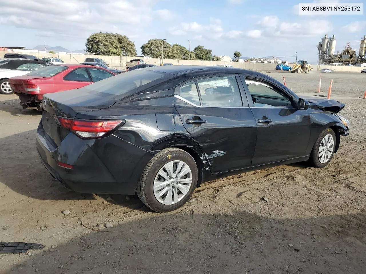 2022 Nissan Sentra S VIN: 3N1AB8BV1NY253172 Lot: 72096504