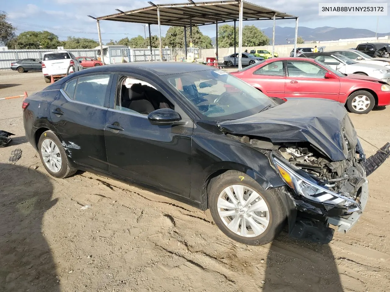 2022 Nissan Sentra S VIN: 3N1AB8BV1NY253172 Lot: 72096504