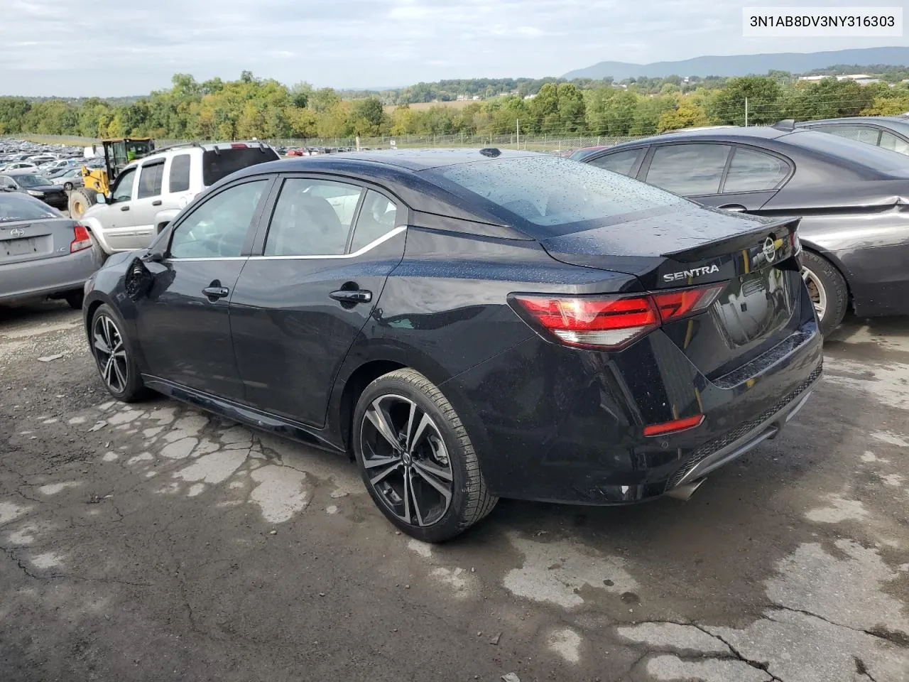 2022 Nissan Sentra Sr VIN: 3N1AB8DV3NY316303 Lot: 72122474