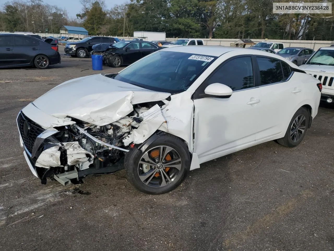 2022 Nissan Sentra Sv VIN: 3N1AB8CV3NY238428 Lot: 72189164