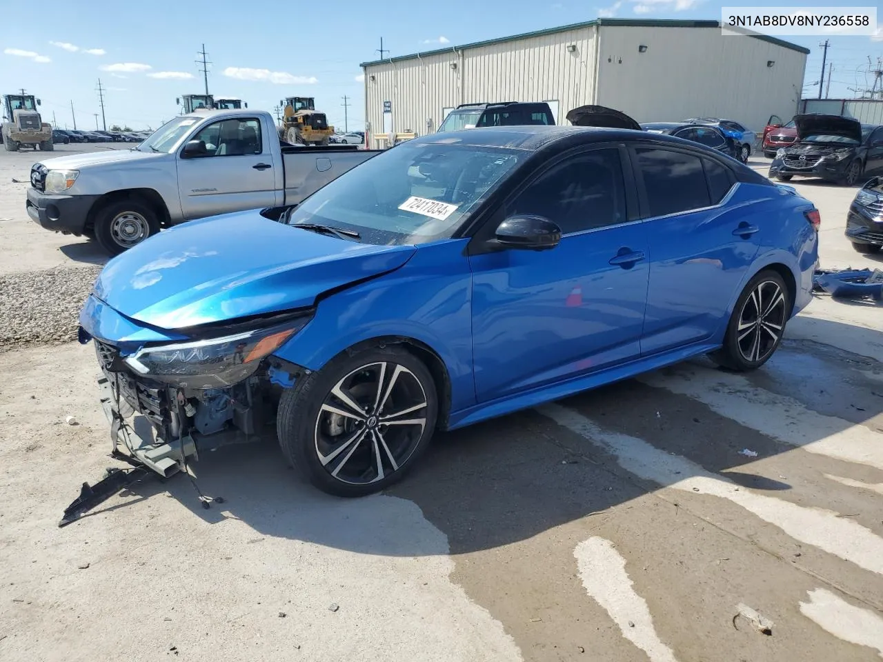 2022 Nissan Sentra Sr VIN: 3N1AB8DV8NY236558 Lot: 72417034