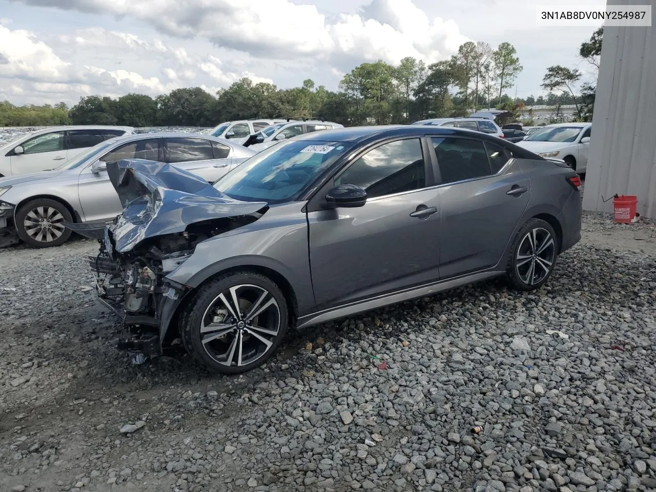 2022 Nissan Sentra Sr VIN: 3N1AB8DV0NY254987 Lot: 72642764