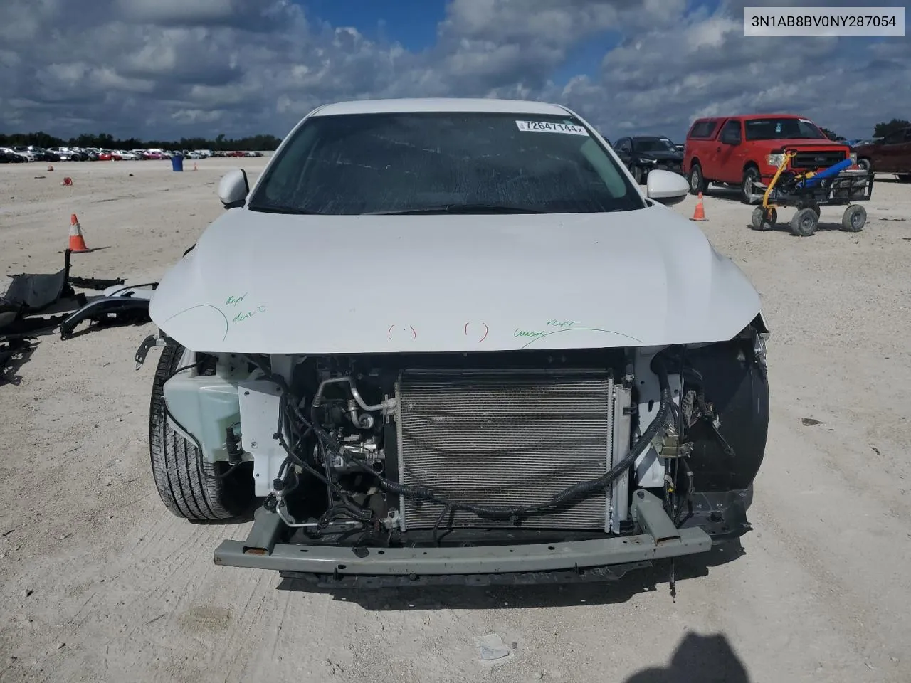 2022 Nissan Sentra S VIN: 3N1AB8BV0NY287054 Lot: 72647144