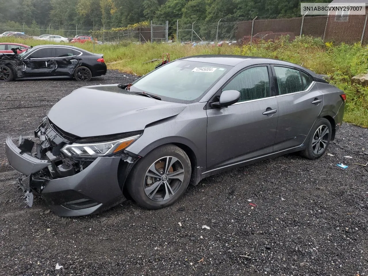 2022 Nissan Sentra Sv VIN: 3N1AB8CVXNY297007 Lot: 72945004