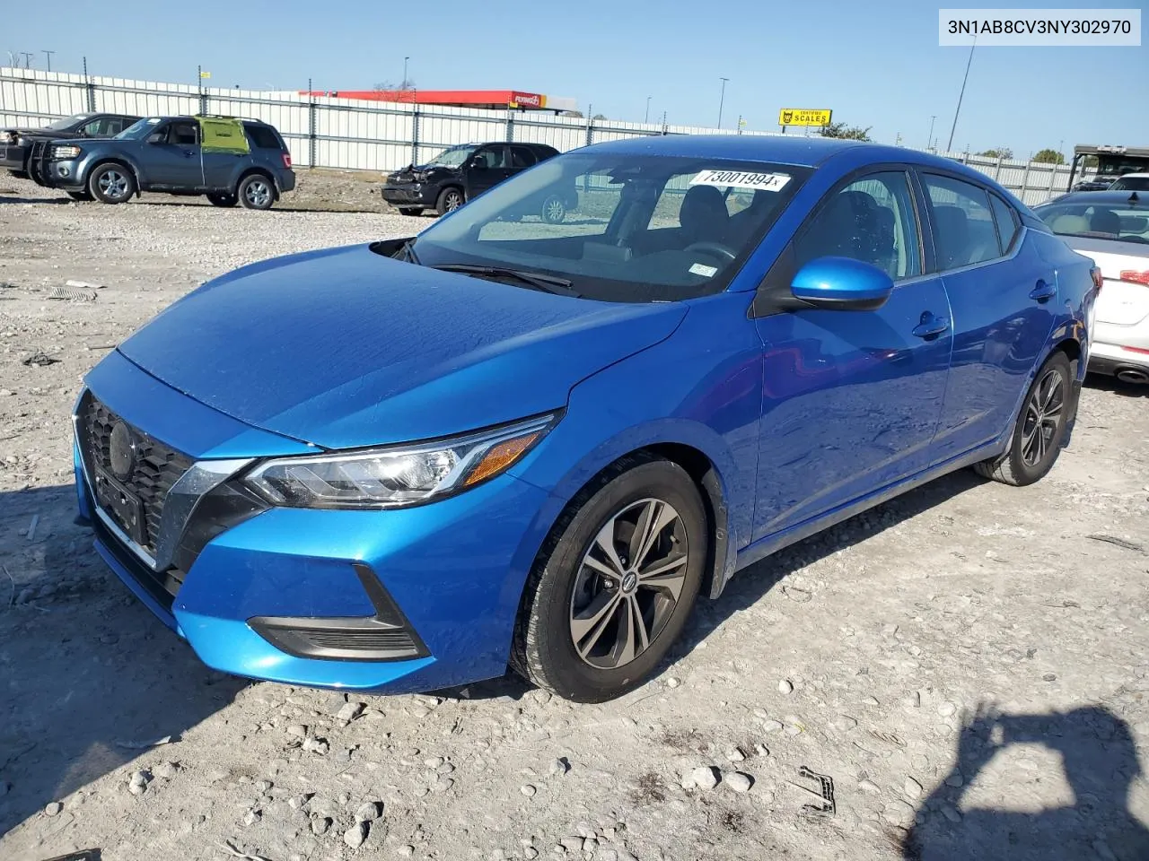 2022 Nissan Sentra Sv VIN: 3N1AB8CV3NY302970 Lot: 73001994